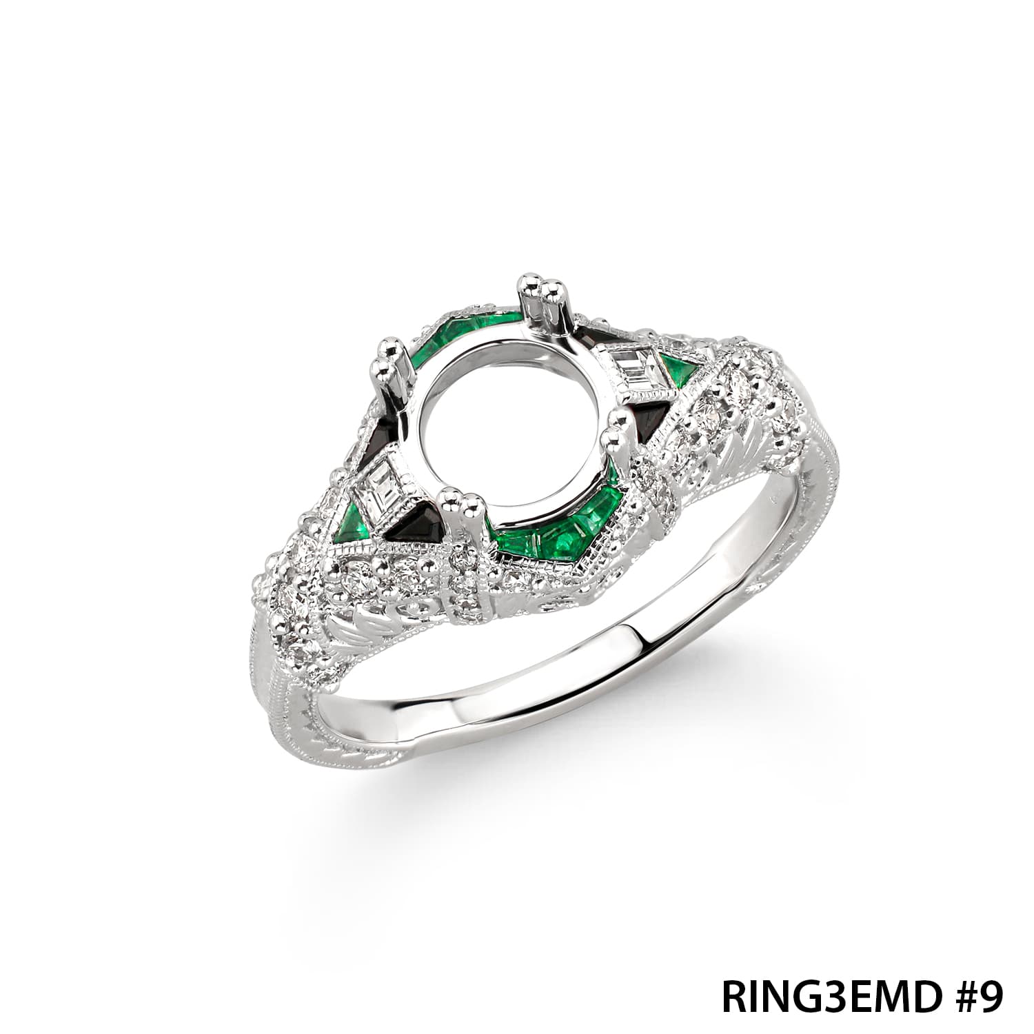 Emerald Diamond Ring